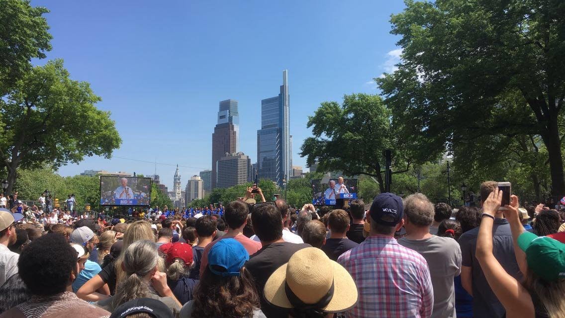 Biden rallying